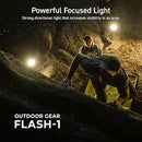 ELECOM NESTOUT Outdoor Camping LED Panel Flashlight w/ Mini Tripod, Dimmable USB Powered LED Light, IP44 Water Dust Resistant, 30-1000 Lumen, Portable Lantern for NESTOUT Power Bank, Beige (Flash-1) by GreenHaven Gardens