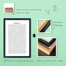 LuZhiQiang Psalm 91 Scripture Wall Art 16"×11" Bible Verse Christian Inspirational Sign Wood Framed Wall Hanging Decor (Black) by CozyNest Decor