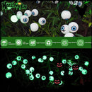 TONULAX Halloween Decorations Outdoor, 2 Pack Upgraded Solar Scary Eyeball Lights with Dual Lighting Modes, Swaying Firefly Lights, Solar Pathway Light for Yard, Garden,Yard Decor, Party (Green) by GreenHaven Gardens