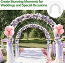 Large Garden Support Arch Frame for Climbing Plants, 9.85 x 7.05 x 7.22 ft Heavy Duty Plant Climbing Arbor Arch, Multi-Purpose Support Frame for Vines, Weddings & Backyard Decoration by GreenHaven Gardens
