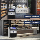 Commercial Ice Maker Machine 300LBS/24H with 75LBS Storage Bin, Stainless Steel Undercounter/Freestanding Ice Maker Machine for Home Bar Outdoor, 108PCS Ice Cubes Ice Machine, Self Cleaning by CozyNest Decor
