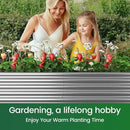 2 Pack Galvanized Raised Garden Bed Outdoor, Metal Garden Bed for Vegetables, Above Ground Garden Box for Flower, Steel Raised Beds for Gardening - 50"x20" by GreenHaven Gardens