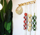 Decocove Hanging Fruit Basket - Boho Basket for Potato, Onion and Fruit Storage - Boho Wall Hanging Decor for Kitchen - Macrame Wall Hanging Basket - Set of 3 by CozyNest Decor