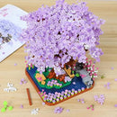 Cherry Blossom Bonsai Tree Mini Micro Building Set, Japanese Sakura Tree House Model Sets for Adults, Flowers House Mini Bricks Building Kit, Creative Gift Toys for Kids 12-14 (2200PCS) by GreenHaven Gardens