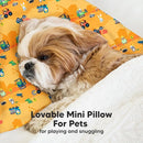 Mini Toddler Pillow with Pillowcase - 9x13 My Little Dreamy Travel Kids Pillow for Sleeping, Toddler Bed, Small, Tiny, Organic Cotton Pillowcase, Soft & Breathable,Kids 2-4 Years Old (Little Builders) by TinyTreasures Baby Boutique