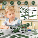 Lucky Doug STEM Building Projects Model Airplane Set - 389 Pieces STEM Project Building Toys for Kids Ages 8-12, Assembly Science Kit Educational Army Toys Gift for Kids Boys 8 9 10 11 12-16 Years Old by TinyTreasures Baby Boutique
