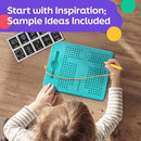 Magnetic Drawing Board for Kids & Toddlers with Beads and Magnet Stylus Pen - Magnetic Tablet Toy for Airplane & Car Ride Activities for Kids by TinyTreasures Baby Boutique