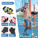 Soft-Style Kids Knee and Elbow Pads with Bike Gloves, Flexible Impact-Resistant Gear for Ages 2-11, Designed for Balance Bikes, Roller-Skating, and Skateboarding by TinyTreasures Baby Boutique