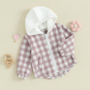Douhoow Toddler Baby Plaid Jacket Baby Boy GIrl Flannel Hoodies Zip Up Hooded Fall Winter Outerwear Coat by TinyTreasures Baby Boutique