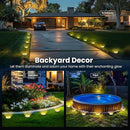 SOLPEX 10 Pack Solar Ground Lights Outdoor Waterproof, Solar Powered Pathway Lights, Landscape Lighting for Garden Walkway Driveway Backyard Decor (Warm White) by GreenHaven Gardens
