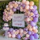RUBFAC 129pcs Pastel Purple Balloon Arch Kit Different Sizes 18 12 10 5 Inches, Light Purple Lavender Balloons Garland for Birthday Baby Shower Gender Reveal Wedding Party Decoration by TinyTreasures Baby Boutique