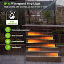 Motion Sensor Solar Step Lights Outdoor Waterproof, 8 Led Solar Stair Lights for Outside, Motion Detector Lights Solar Power for Pathway/Deck/Walkway/Drivway/Lawn/Garden(6PC) by GreenHaven Gardens