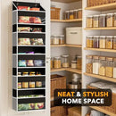 SpaceAid 1 Pack Over The Door Organizer with 5 Large Pockets and 10 Mesh Side Pockets, 5 Layers Door Organizer Hanging with Clear Window for Bedroom, Bathroom, Pantry and Nursery, Black by CozyNest Decor