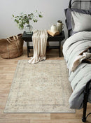 LIVEBOX Entryway Rug 3x5 Washable Area Rugs for Kitchen Bathroom, Non-Slip Front Door Mat for Bedroom, Boho Low-Pile Carpet Farmhouse Throw Indoor Mats for Bath Laundry Room, Tan by TinyTreasures Baby Boutique