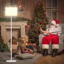 Ambimall 60'' Modern Floor Lamp with Shade, Tall Lamps for Living Room, Bedroom, Office, Dining Room, White Shade with White Pole(Without Bulb) by CozyNest Decor