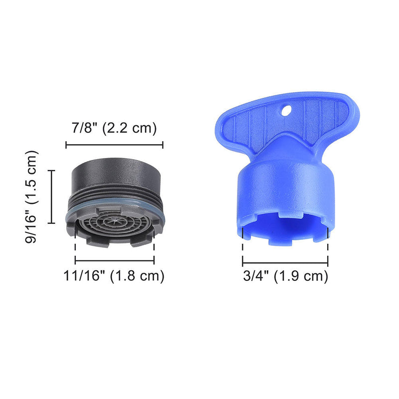 DIY 1.8GPM Faucet Aerator & Aerator Key 2.2x1.5cm