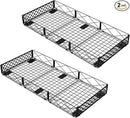 NADAMOO Large Under Bed Storage with Wheels, Low Profile Rolling Under Bed Storage Containers，Foldable Metal Under the Bed Organizer Bins for Bedroom，2 Packs by CozyNest Decor