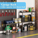 Expandable Metal Storage Shelves,110LBS Heavy Duty Shelving Units and Storage For Small Appliance, Adjustable Metal Storage Shelf Rack For kitchen Cabinet Closet Pantry Warehouse Garage,Patent Pending by CozyNest Decor