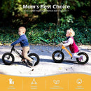 12" Balance Bike for 2, 3, 4, 5 Year Old Boys and Girls, Lightweight Nylon Frame Toddler Training Bike No Pedal Bikes for Kids with Adjustable Seat and Air Tires by TinyTreasures Baby Boutique