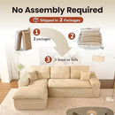 ovios 105” Modular Sectional Sofa with Thicken Seat Cushion, Cloud Couch with Deep Seat, Modern L-Shape Sofas Couches with Chaise,Upholstered Couches for Living Room Bedroom,Camel by CozyNest Decor