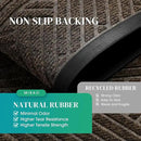 Mibao Front Door Mat Outside Entrance, Durable Outdoor Indoor Mat, Low Profile Heavy Duty Doormat, Non-Slip, Traps Dirt and Moisture, Easy Clean Patio Porch Entryway Mat, 29.5" x 17", Brown by CozyNest Decor