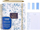 Votum August 2025 to January 2027 Large Back to School Academic Planner- Daily, Weekly & Monthly Organizer with Pens, Stickers, Sticky Notes, and a Sturdy Cover - Bloom with Grace by TinyTreasures Baby Boutique