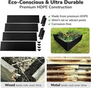 Raised Garden Bed - 4x4 ft Planter Box - Black HDPE - No Tools Needed - DIY Kit for Urban Gardening, Flowers, Herbs & Vegetables - Made in The USA by GreenHaven Gardens