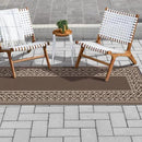GENIMO Outdoor Rug Waterproof for Patio Decor, 2.5'x8' Foldable Reversible Plastic Straw Runner Rugs Carpet for Porch, Outside Area Mat for Rv, Deck, Picnic, Camper, Balcony, Coffee & Beige by CozyNest Decor