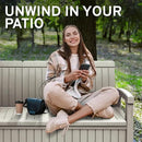 EconoHome 3 Seat Outdoor Storage Bench with Rain Cover - 90 Gallon Capacity - Weatherproof Resin Bench for Patio, Porch, Garden, Yard, Pool Area - Furniture for Pool Accessories, Gardening Tools by GreenHaven Gardens
