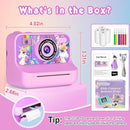 Kids Camera, Upgrade Kids Camera Instant Print, Front Rear Dual Selfie Digital CAM with 1080P Videos, Portable Travel Toy with Games and Music, Christmas Birthday Gift for Boys, Girls and Teens by TinyTreasures Baby Boutique