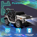 12V SUV 5MPH 2-Seater Ride on Toys, Ride-on Truck Toy w/Parent Remote,4W/2D 3-Speed Kids Electric Vehicles with Motor,Spring Suspension,LED,Music (12V Electric Ride on Truck SUV) by TinyTreasures Baby Boutique