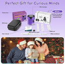 1000X Handheld Microscope for Kids 4K 2.0" Screen Rechargeable Mini Pocket Digital Microscopes w/Slides Kit Portable Edu Gift Age 4-6 8-12 Children Students (Purple) by TinyTreasures Baby Boutique