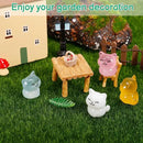 100 Pcs Luminous Mini Cat Figurines Resin Tiny Cat Animal Figurines Glow in The Dark Miniature Cat Statues Ornaments for DIY Cake Decoration Ornaments Crafts Moss Landscape Decoration by GreenHaven Gardens