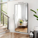 36x72inch Bathroom Mirror, Black Rectangle Mirror with Thin Metal Frame, Large Rectangular Wall Mirrors for Bathroom, Living Roomm, Hair Salon, Big Farmehouse Mirror Hang Horizontal/Vertical by CozyNest Decor