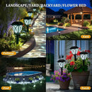 GIGALUMI Solar Lights Outdoor Waterproof, 6 Pack LED Solar Garden Lights, Solar Lights for Outside, Garden Decor for Yard, Patio, Landscape, Planter, Walkway (Cold White) by CozyNest Decor