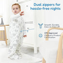 TotAha Toddler Sleep Sack 1.0 TOG for 2T-3T-4T, Premium Soft Wearable Blanket Baby Sleeping Bag with 2-way Safe Zipper for Girl Boy by TinyTreasures Baby Boutique
