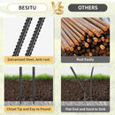 Rebar Stakes 48 inches 16-Pack Concrete Form Stakes Straight 3/8" Diameter Rebar Ground Metal Stakes for Landscaping, Securing Fence, Garden Plants Support, Survey Markers and Securing Trees by CozyNest Decor