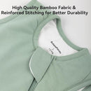 Rayon Made from Bamboo Sleep Sack 0-6 Months 1.0 Tog Ultra Soft Baby Wearable Blanket 0-3 Months Sleeping Sack 3-6 Months for Infant Newborn Babies Unisex Girl Boy 2-Way Zipper Breathable Lightweight by TinyTreasures Baby Boutique
