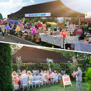 COBIZI 10x30 Pop Up Canopy Tent Heavy Duty with 8 Removable Sidewalls, Commercial Portable Tents for Parties Ez Up Canopy All-Weather Windproof & Waterproof and UPF 80+ Wedding Tent Sun Shelter by GreenHaven Gardens