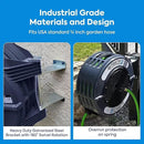 Macnaught Retractable Garden Hose Reel, 60 Ft Water Hose Reel Heavy Duty Retractable Hose with Metal 180° Swivel Rotation Bracket for Wall Mount - Gray by GreenHaven Gardens