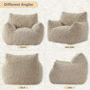 Giant Bean Bag Chairs for Adults Teens, Large Bean Bag Sofa Chairs with Filling Comfy Fuzzy BeanBag Chair with Armrests for Bedroom Living Room Reading by CozyNest Decor
