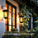 Otdair Solar Wall Lantern Outdoor, Flickering Flames Solar Sconce Lights Outdoor, Hanging Lamps Wall Mount for Front Porch, Patio and Yard, 2 Pack by CozyNest Decor