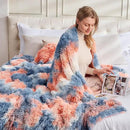 GONAAP Fuzzy Faux Fur Throw Blanket Twin Size Tie-dye Sunset Super Soft Cozy Plush Fuzzy Shaggy Blanket for Couch Sofa Bed (Tie-dye Sunset, Twin(60"x80")) by CozyNest Decor
