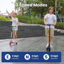 Caroma Electric Scooter for Kids Ages 6-12,150W/180WMotor,10 MPH Max Speed & 7 Miles,Colorful Lights,Adjustable Height & Speed,LED Display,Foldable Kids Electric Scooter 132 Lbs Max Load,Idea Gift by TinyTreasures Baby Boutique