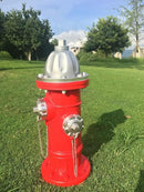 Fake Fire Hydrant for Dogs to Peed on, Dog Fire Hydrant Pee Post, 17.5" Backyard Decor Outdoor Statues Firefighter Gifts for Men (17.5") by GreenHaven Gardens