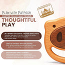 100% Wooden Baby Toy | No Paint, No Plastic | Eco-Friendly Rattle for 0–6 Months by TinyTreasures Baby Boutique