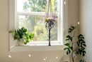 Hanging Disco Ball Planter 8" - with Acrylic Stand and Macrame Plant Hanger - Home Décor, Room Décor, Mirror Disco Planter, Disco Decor (6" with Black Hanger, Flat Base) by GreenHaven Gardens