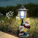 Solar Garden Country Farm Gnomes with Light, Outside-Outdoor Decorations Funny Playing Gnomes for Patio Yard Lawn Walkway Ornaments Clearance Housewarming Gifts for Mom Grandma Birthday by GreenHaven Gardens