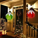 BRIGHTDECK 2 Pcs Outdoor Christmas Ornaments, Lighted Pop-Up Outdoor Holiday Ball Decoration with 80 LED Lights, 8 Light Modes, Lighted Collapsible Holiday Decorations for Yard, Home (RedGreen) by CozyNest Decor