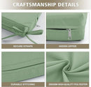 Outdoor Chair Cushions, Waterproof Outdoor Cushions for Patio Furniture w/Fade-Resistant, Removable & Machine-Washable Covers, 19x19 Inch, Ideal for Seat in Gardens/Porch – Set of 1/2/4, Sage Green by GreenHaven Gardens